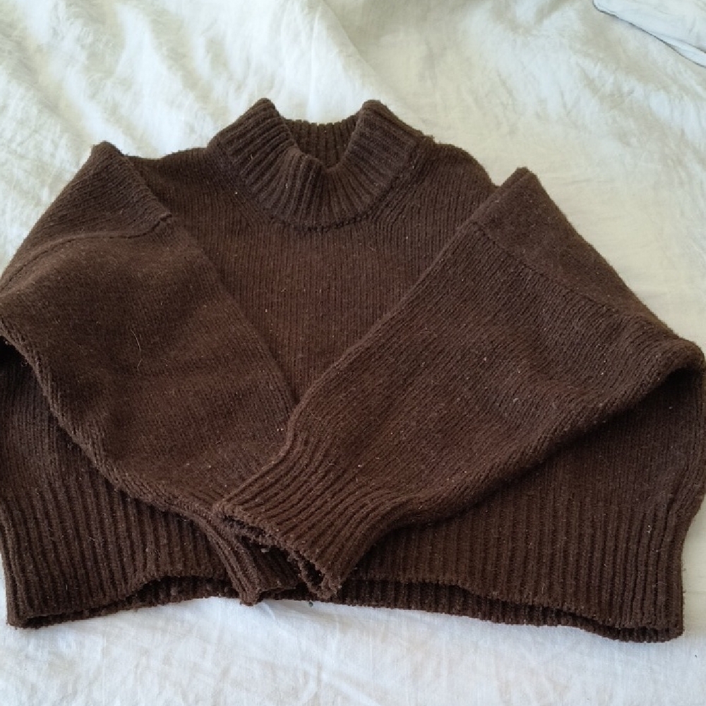 Cozy Brown Knit Sweater
